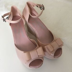 Pink Wedge Sandals